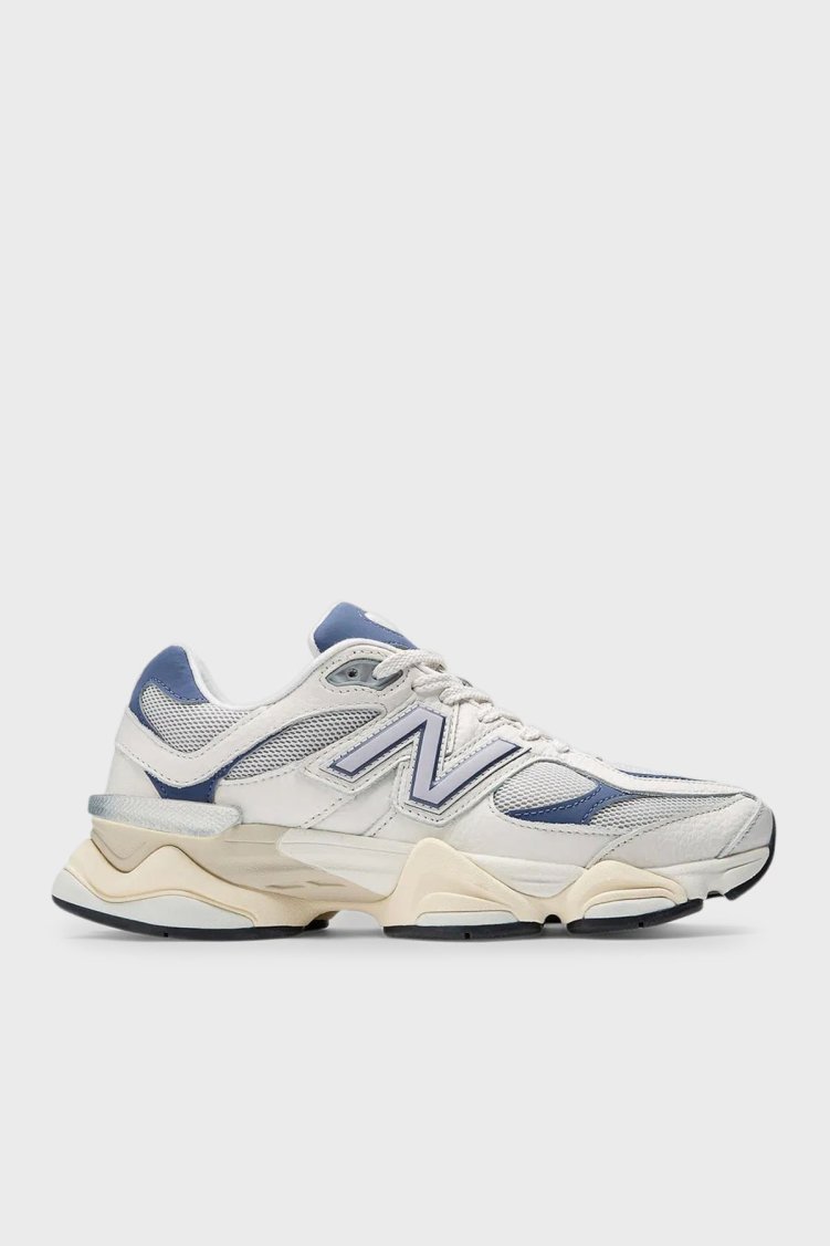 New Balance Logolu Deri Sneaker Bayan Ayakkabı U9060AGB BEYAZ-LACİVERT - New Balance