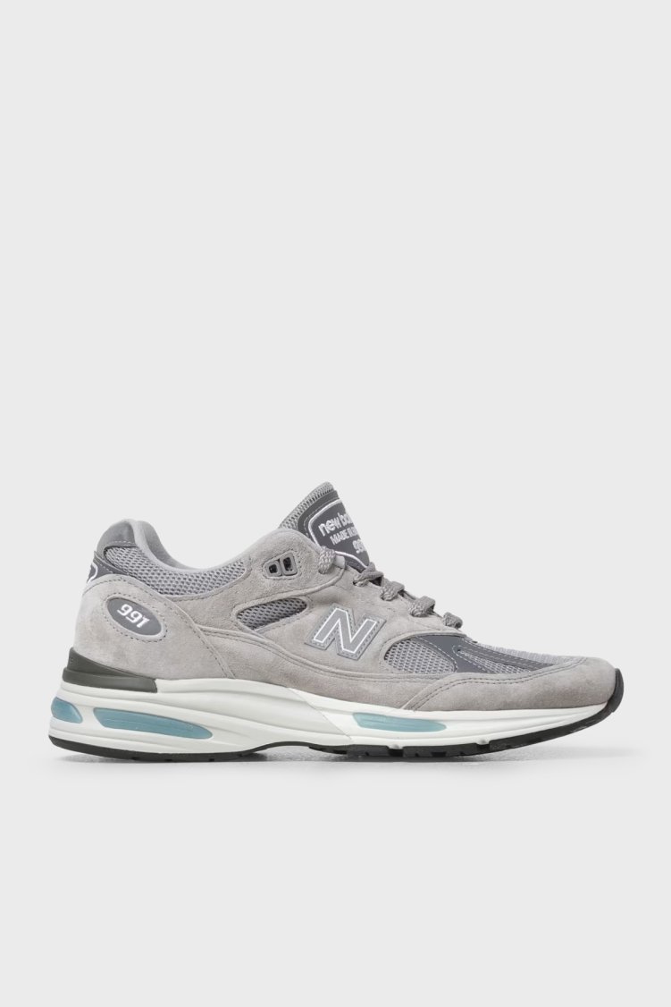 New Balance Logolu Sneaker Erkek Ayakkabı U991GL2 Gri - New Balance