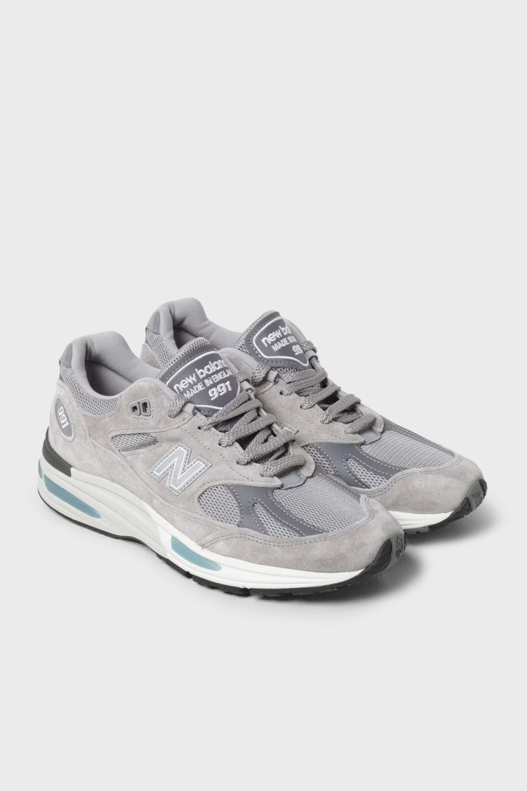 New Balance Logolu Sneaker Erkek Ayakkabı U991GL2 Gri - New Balance (1)
