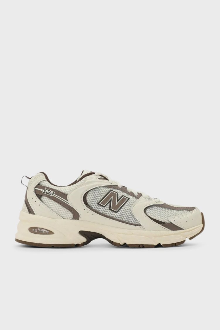 New Balance Logolu Sneaker Unisex Ayakkabı MR530ASM BEJ-KAHVE - New Balance
