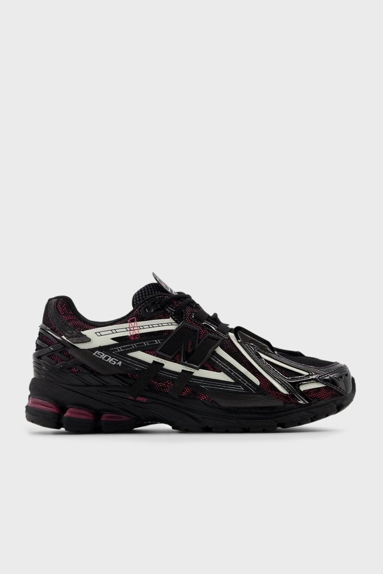 New Balance Logolu Sneaker Unisex Ayakkabı U1906AD Siyah-Fuşya - New Balance