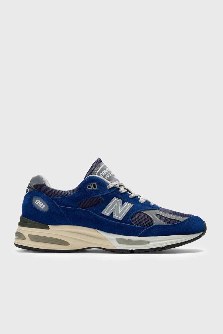 New Balance Logolu Sneaker Erkek Ayakkabı U991VB2 Lacivert - New Balance
