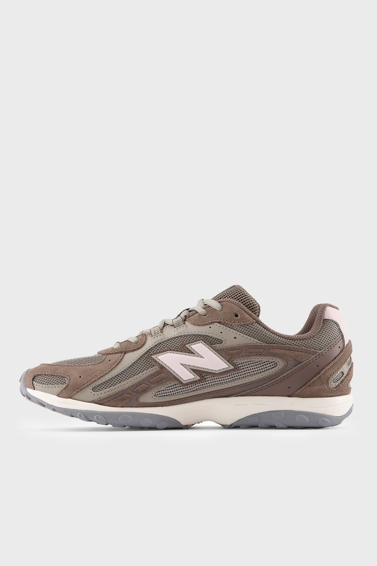 New Balance Logolu Sneaker Unisex Kadın Ayakkabı U204L273 Kahve-açık pembe - New Balance (1)