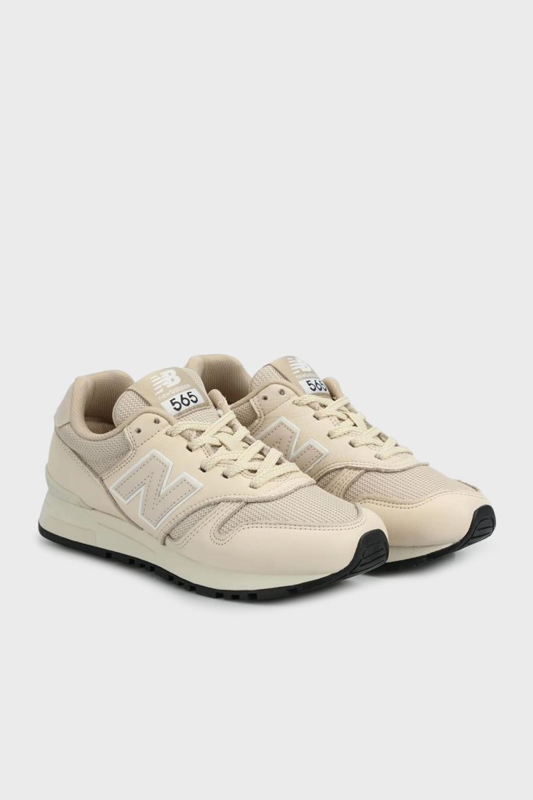 New Balance NB Lifestyle Süet Deri Karışımlı Logolu Sneaker Kadın Ayakkabı WL565LWW BEJ - New Balance (1)