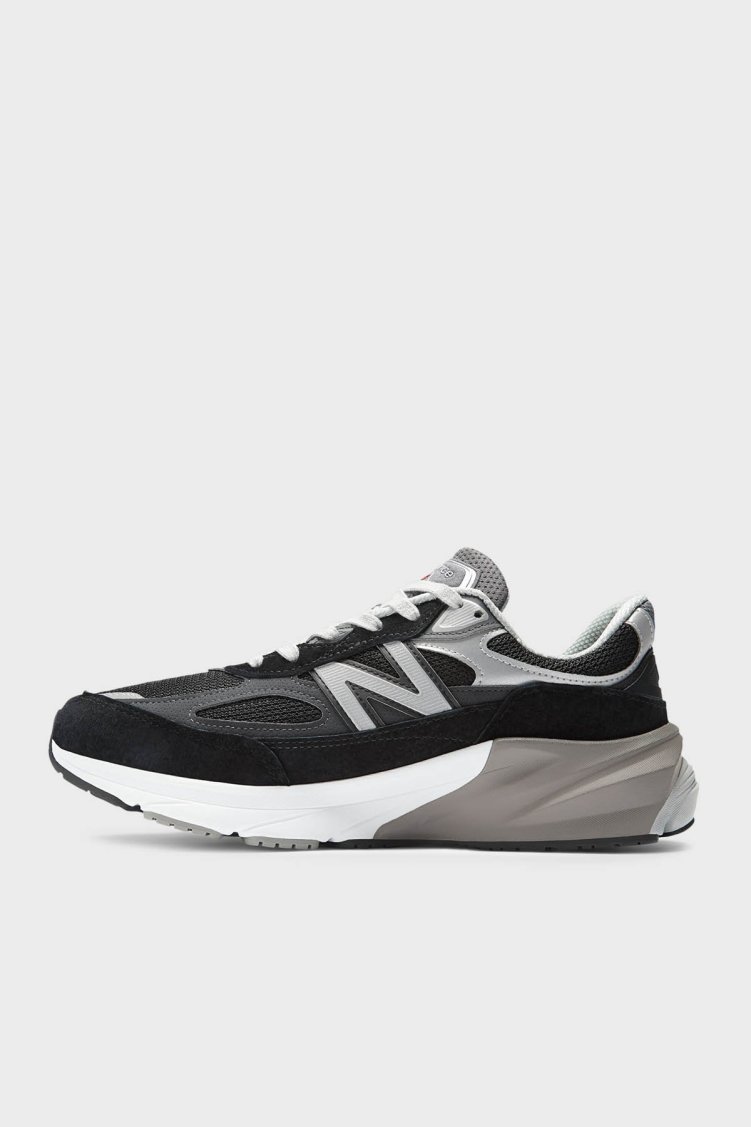 New Balance Süet Detaylı Logolu Sneaker Erkek Ayakkabı M990BK6 SİYAH - New Balance (1)