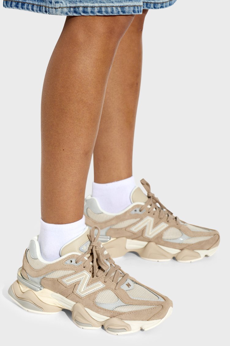New Balance Süet Detaylı Sneaker Unisex Ayakkabı U90608AP Bej - New Balance (1)