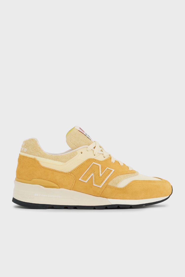 New Balance Süet Logolu Bağcıklı Sneaker Erkek Ayakkabı U997AC HARDAL - New Balance