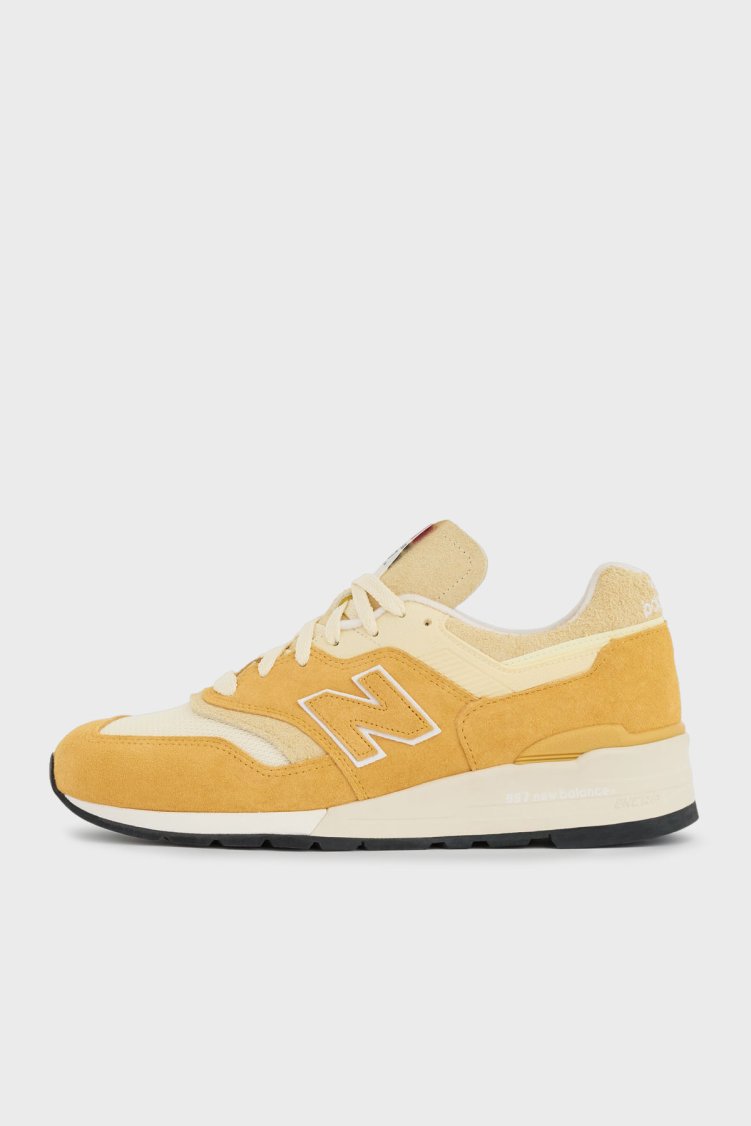 New Balance Süet Logolu Bağcıklı Sneaker Erkek Ayakkabı U997AC HARDAL - New Balance (1)