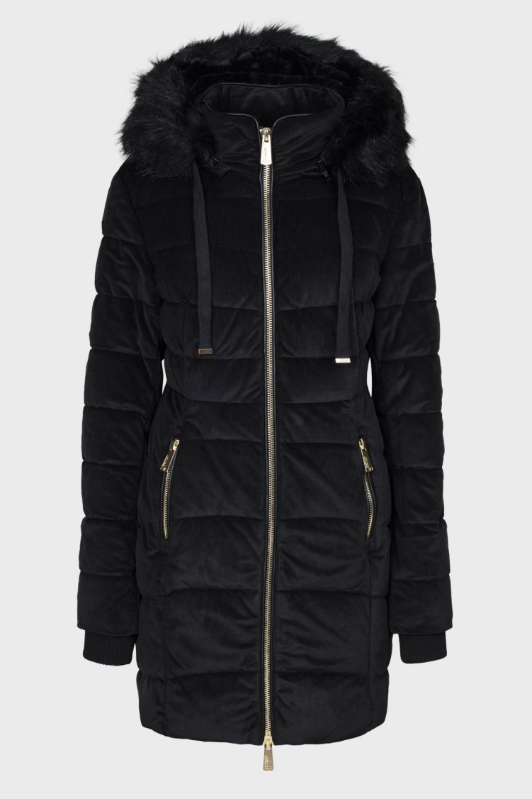 Norway Geographical Suya ve Soğuğa Dayanıklı Çıkarılabilir Kapüşonlu Outdoor Kadın Parka BILOVE SİYAH - Norway Geographical