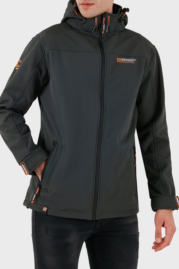 Norway Geographical Rüzgara ve Suya Dayanıklı Çıkarılabilir Kapüşonlu Softshell Erkek Mont TAKENI YEŞİL - Norway Geographical (1)