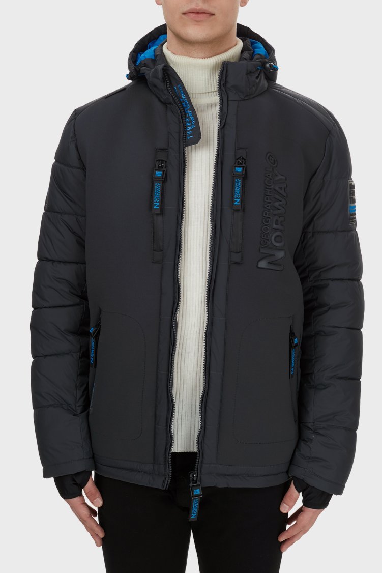 Norway Geographical Su Geçirmez Kapüşonlu Erkek Parka BEACHWOOD GRİ - Norway Geographical (1)