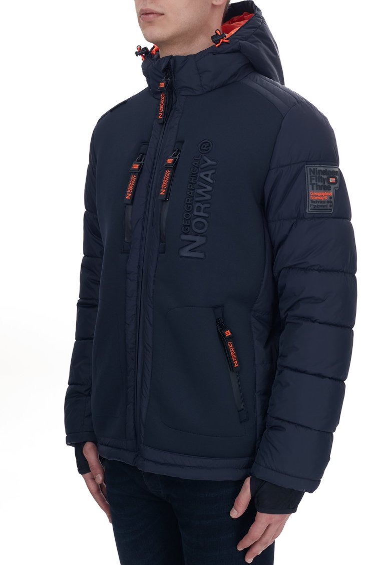 Norway Geographical Su Geçirmez Kapüşonlu Erkek Parka BEACHWOOD LACİVERT - Norway Geographical (1)
