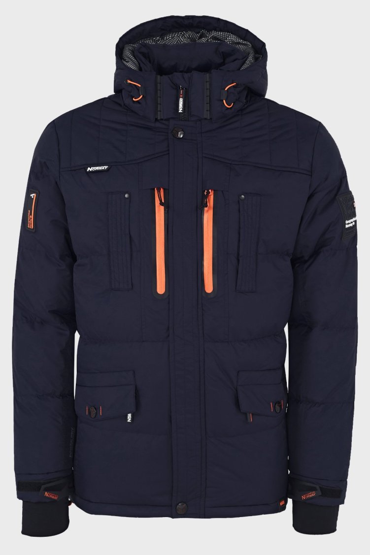 Norway Geographical Su Geçirmez 5000 mm Outdoor Erkek Parka BASILBOLI LACİVERT - Norway Geographical