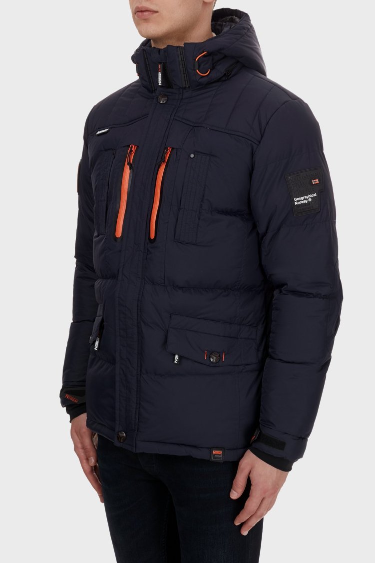 Norway Geographical Su Geçirmez 5000 mm Outdoor Erkek Parka BASILBOLI LACİVERT - Norway Geographical (1)
