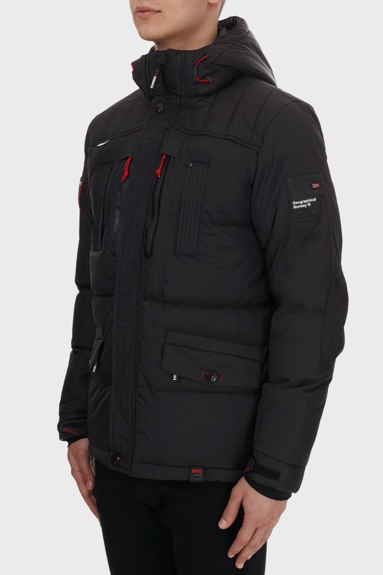Norway Geographical Su Geçirmez 5000 mm Outdoor Erkek Parka BASILBOLI SİYAH - Norway Geographical (1)