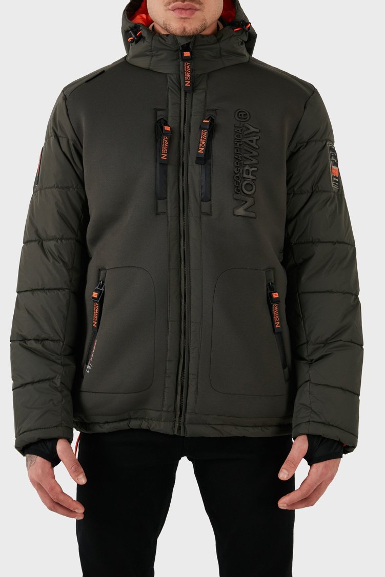 Norway Geographical Su Geçirmez Kapüşonlu Erkek Parka BEACHWOOD HAKİ - Norway Geographical