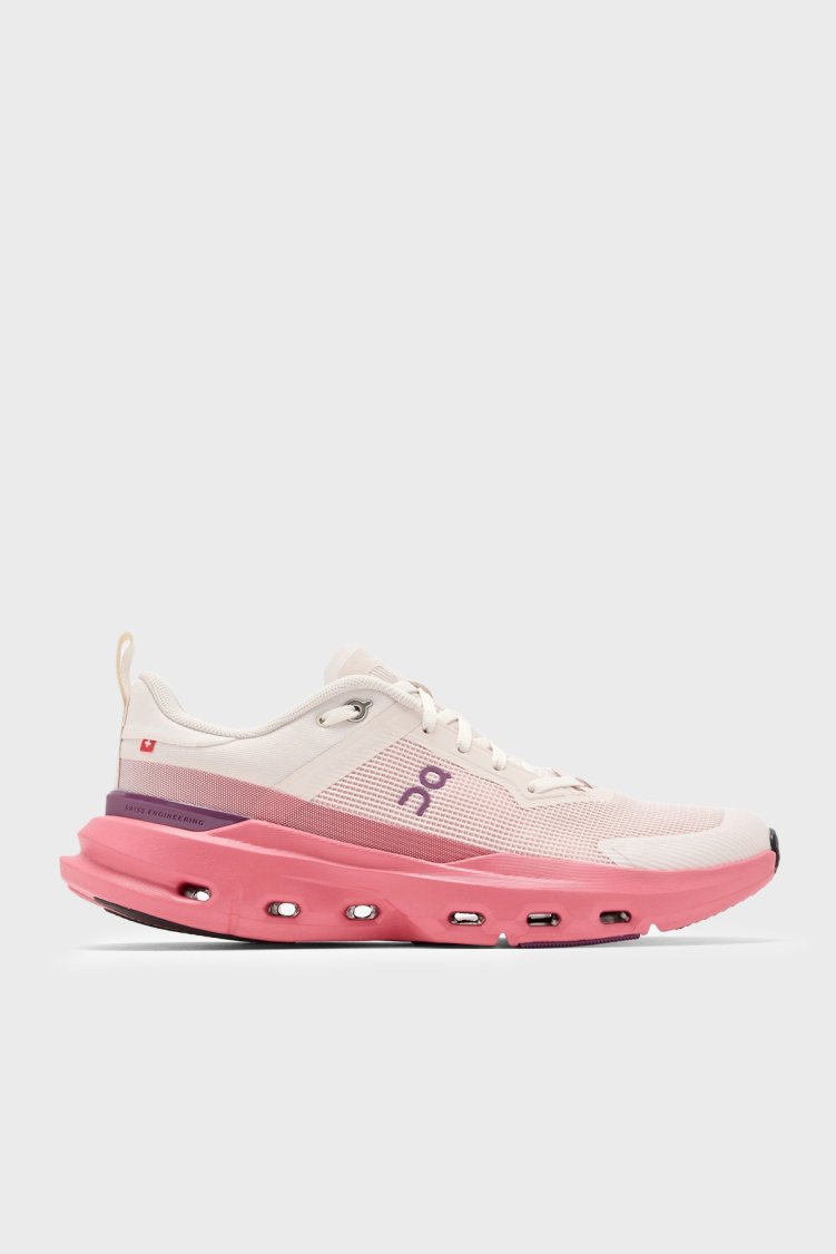 On Logolu Bağcıklı Sneaker Kadın Ayakkabı 3WF30325121 Ekru-pembe - On