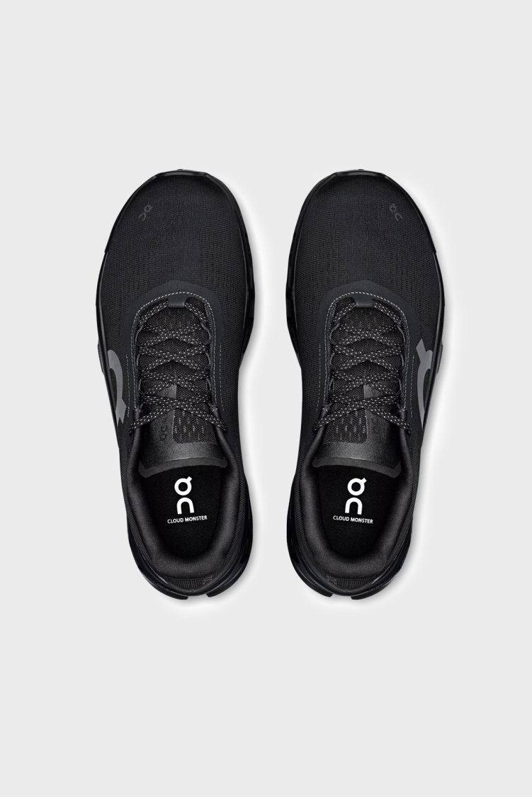 On Logolu Sneaker Erkek Ayakkabı 3MF30740553 Siyah - On (1)