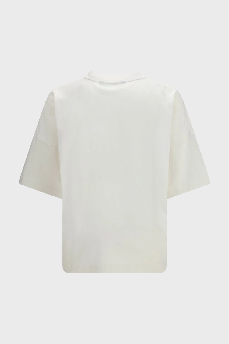 Palm Angels % 100 Pamuk Desenli Regular Fit Bisiklet Yaka Erkek T Shirt PMAA109S26JER00A EKRU - Palm Angels (1)