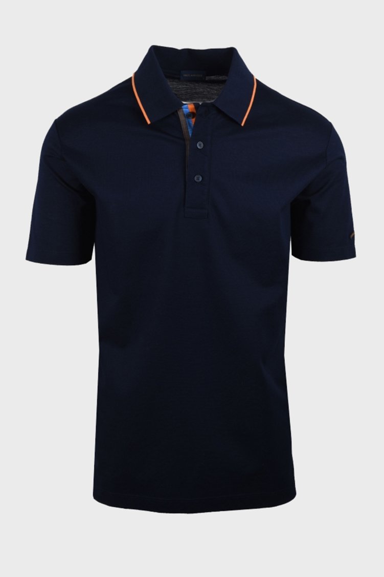 Paul & Shark % 100 Pamuk Regular Fit Düğmeli Erkek Polo Yaka T Shirt 24411261 013 LACİVERT - Paul & Shark