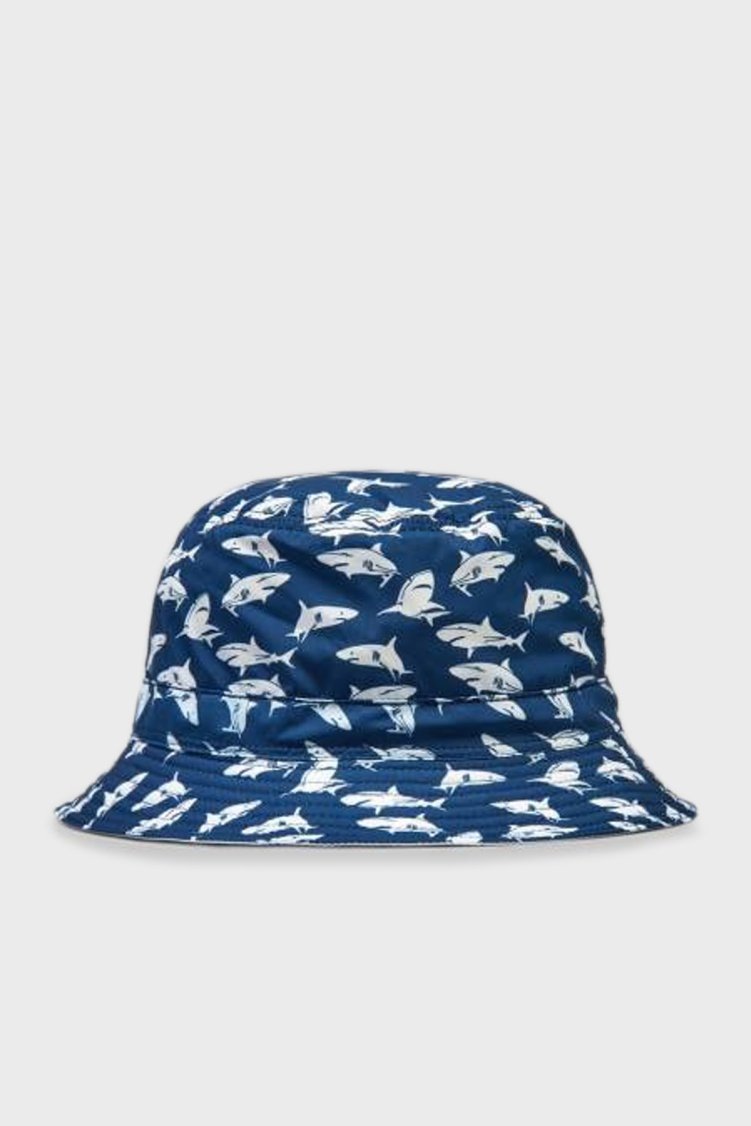 Paul & Shark Logo Baskılı Bucket Erkek Şapka 24417128 L17 LACİVERT - Paul & Shark