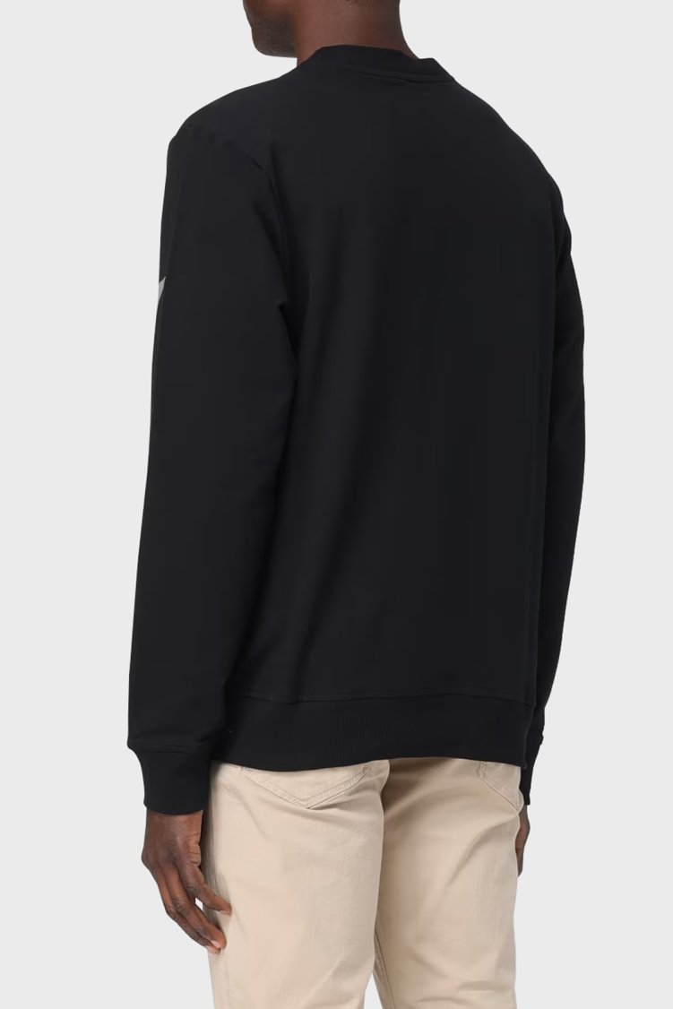 Paul & Shark Logo Baskılı Streç Pamuklu Regular Fit Bisiklet Yaka Erkek Sweat 24411881 011 SİYAH - Paul & Shark (1)
