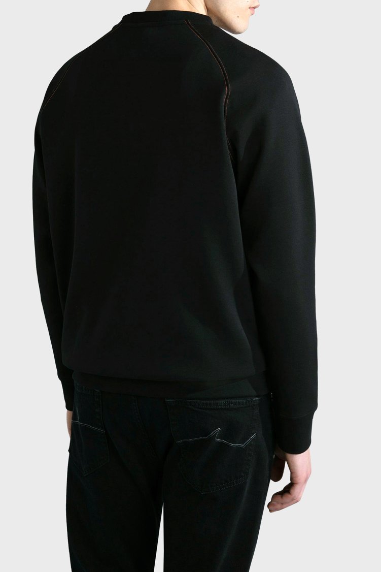 Paul & Shark Logolu Pamuk Karışımlı Regular Fit Erkek Sweat 13311933 011 SİYAH - Paul & Shark (1)