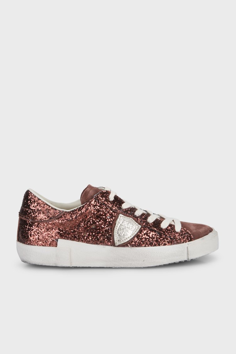 Philippe Model Logolu Simli Sneaker Kadın Ayakkabı PRLDGG10 Kahve - Philippe Model