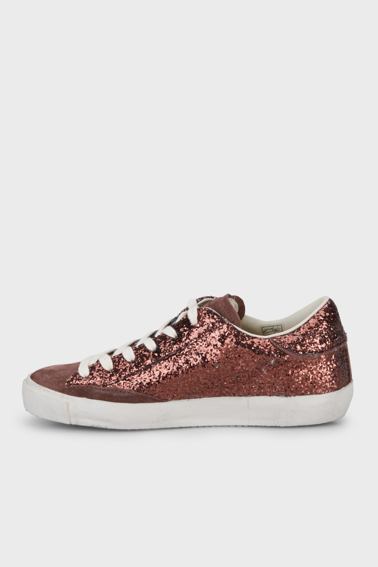 Philippe Model Logolu Simli Sneaker Kadın Ayakkabı PRLDGG10 Kahve - Philippe Model (1)