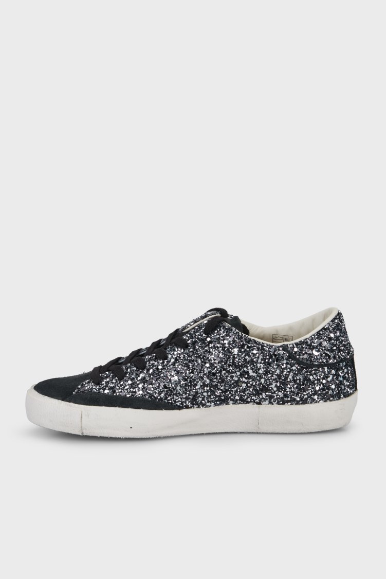 Philippe Model Logolu Simli Sneaker Kadın Ayakkabı PRLDGG11 Siyah - Philippe Model (1)