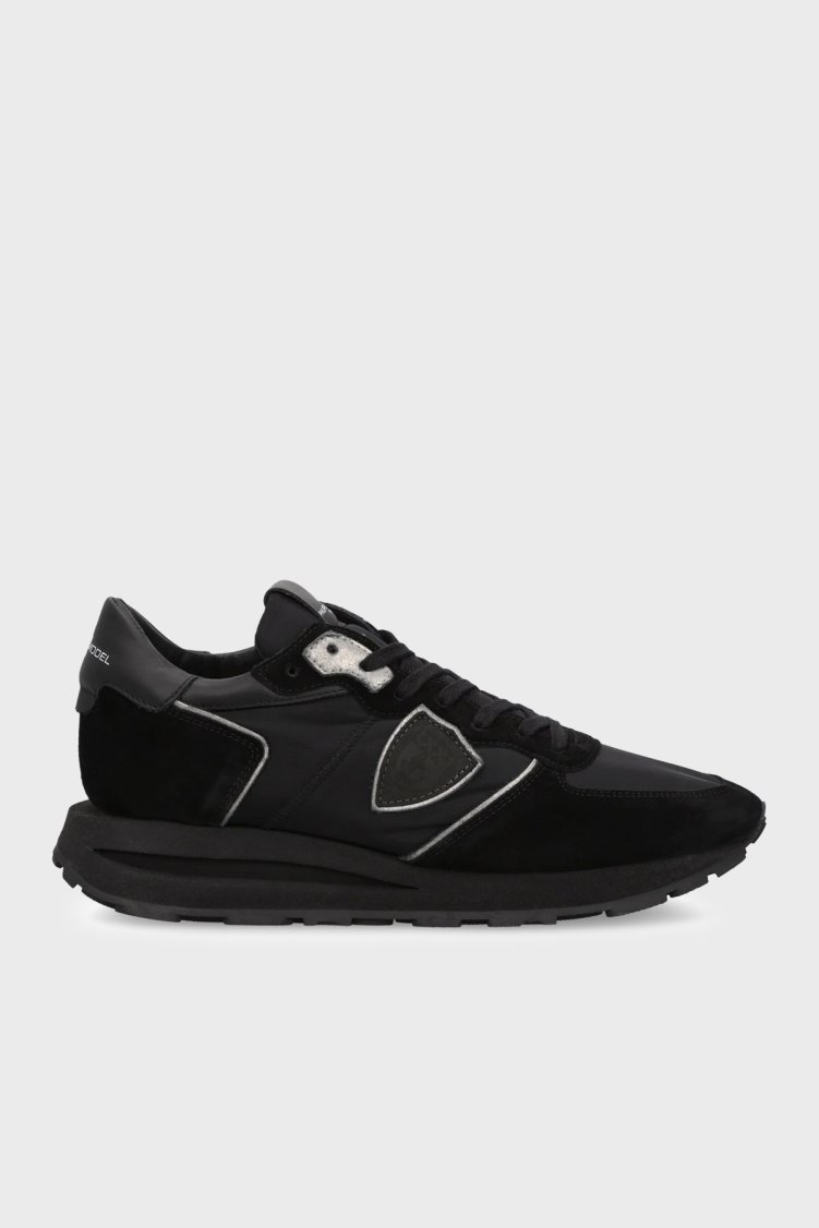 Philippe Model Süet Detaylı Sneaker Erkek Ayakkabı TKLUN001 Siyah - Philippe Model