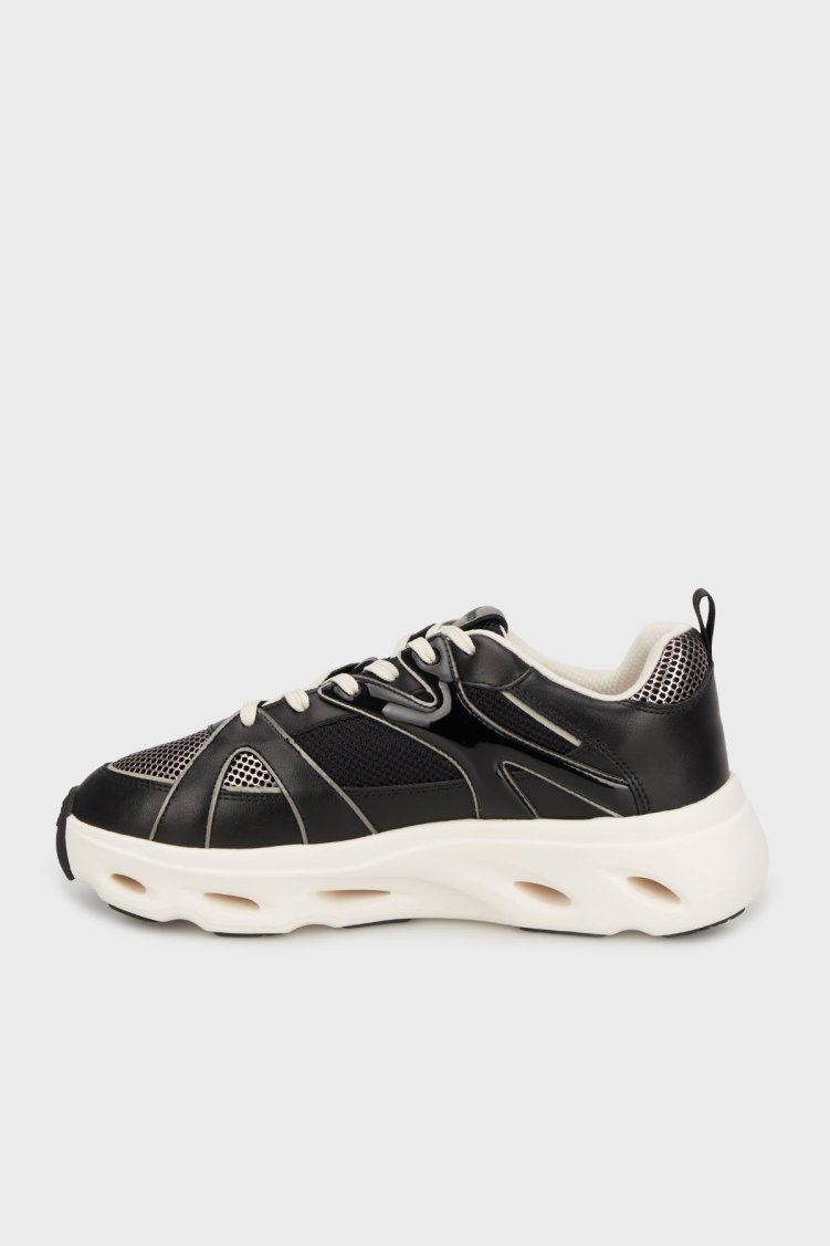 Pinko Deri Karışımlı Logolu Sneaker Bayan Ayakkabı SS0127 E036 ZZ0 SİYAH - Pinko (1)