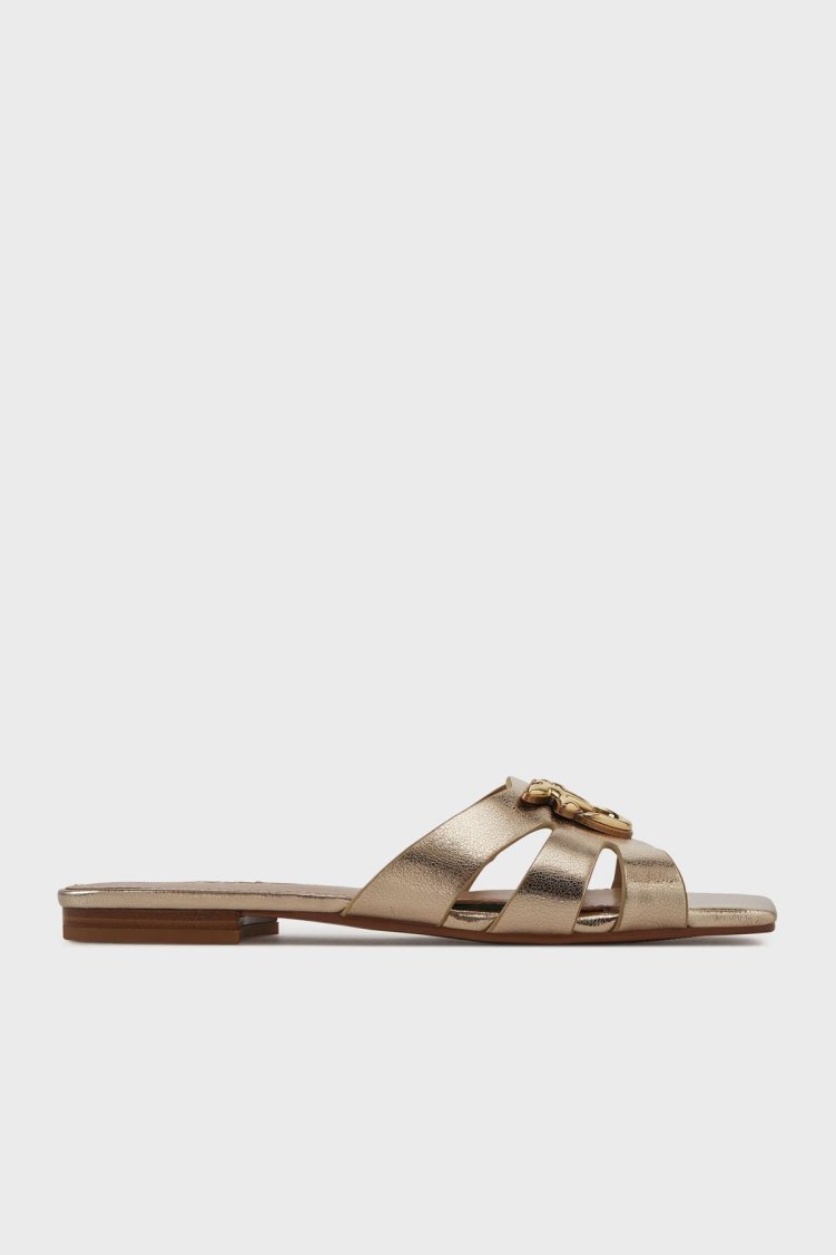 Pinko Logolu Pencereli Gold Bayan Terlik SD0313 P049 Z22 GOLD - Pinko