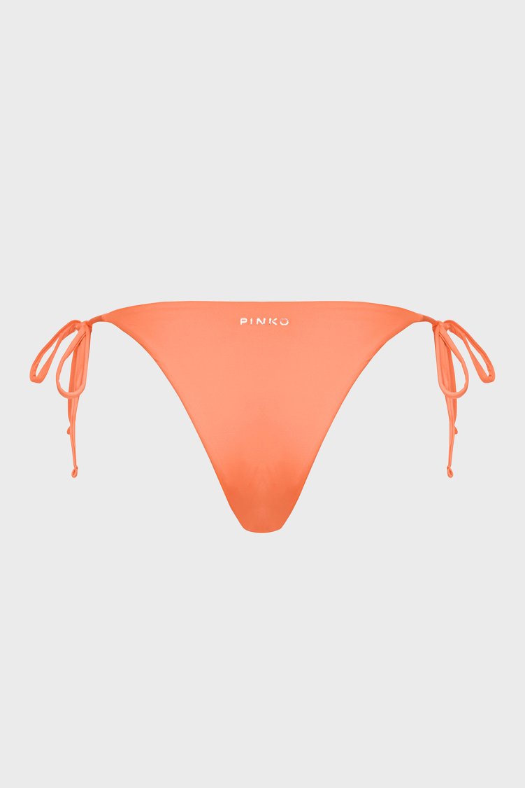 Pinko Yanlardan Bağlamalı Streç Jarse Kadın Bikini Altı 101268 A1PM B02 TURUNCU - Pinko (1)