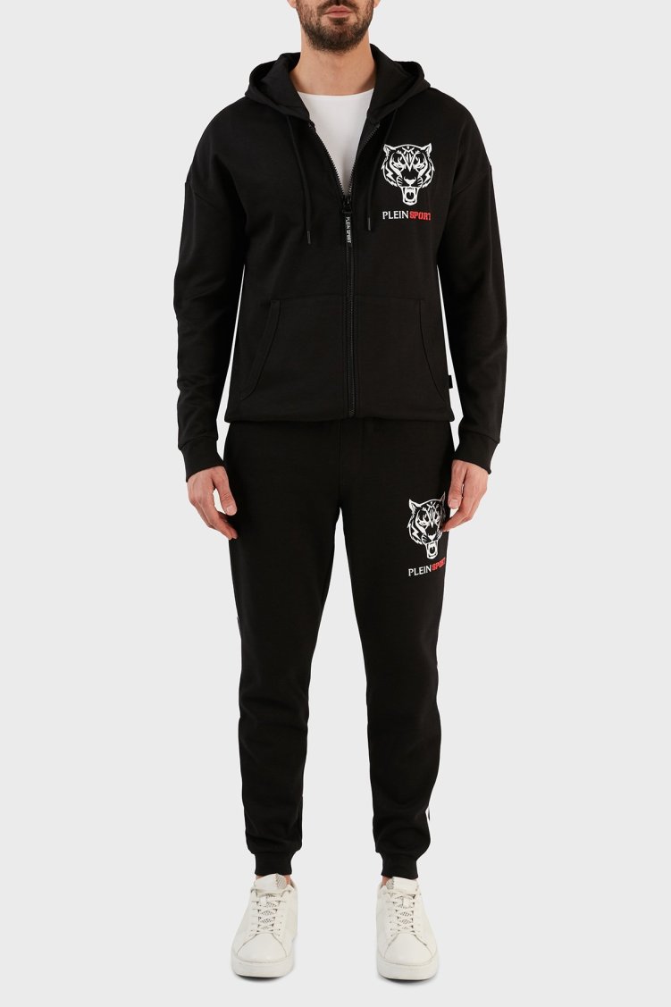 Plein Sport Pamuklu Regular Fit Jogger Spor Erkek Pantolon PFPS140398 SİYAH - Plein Sport