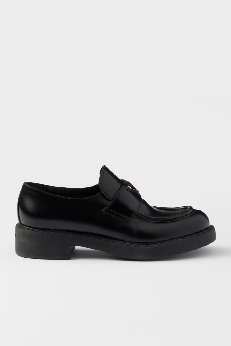 Prada Deri Loafer Erkek Ayakkabı 2DE1273ZPQ F0002 Siyah - Prada