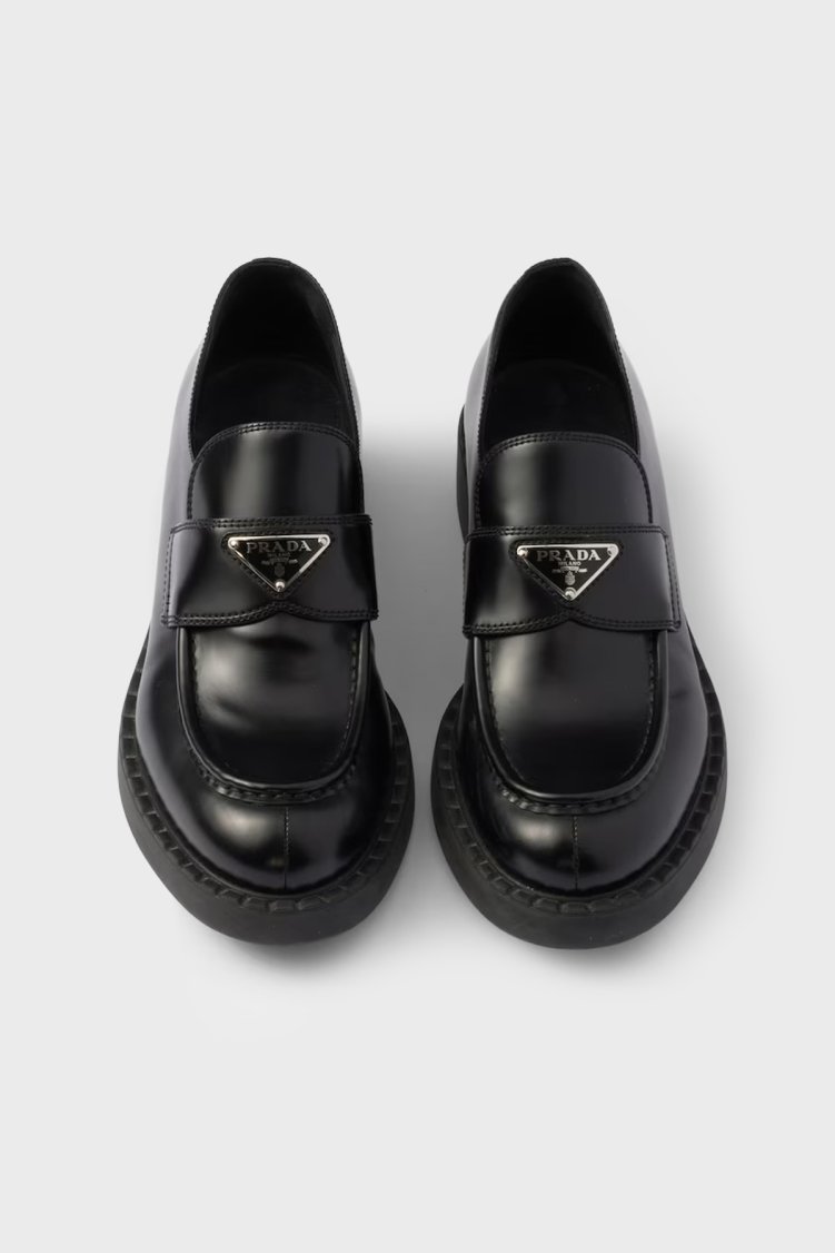 Prada Deri Loafer Erkek Ayakkabı 2DE1273ZPQ F0002 Siyah - Prada (1)