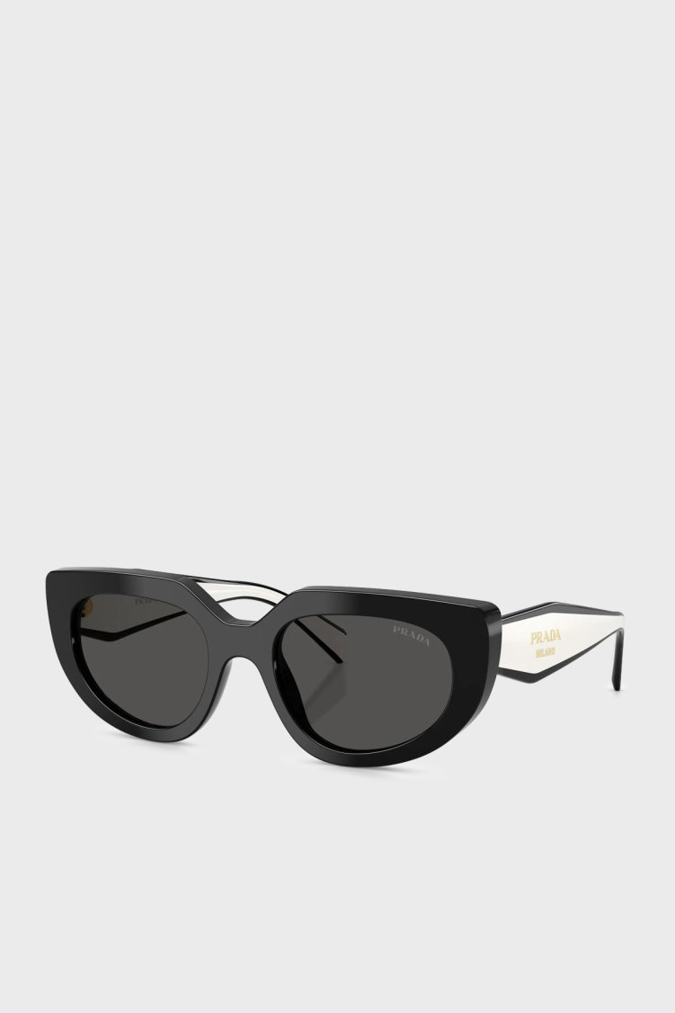 Prada Logolu Güneş Kadın Gözlük 0PRD02S 20G08Z 53 SİYAH - Prada