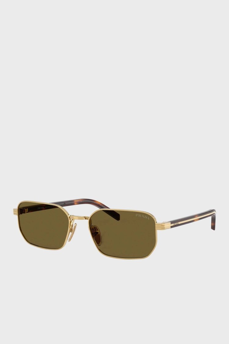 Prada Logolu Güneş Kadın Gözlük 0PRD62S 5AK09Z 56 Altın - Prada