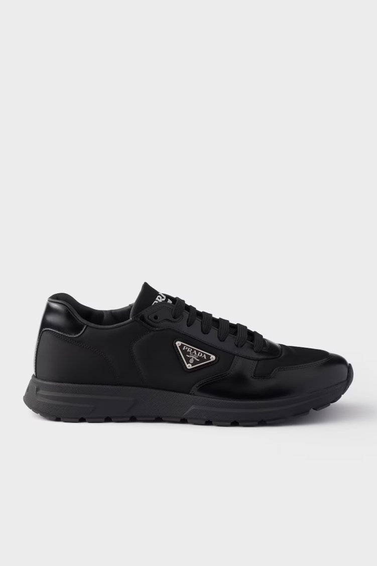 Prada Logolu Sneaker Erkek Ayakkabı 2EE4433LF5 F0002 Siyah - Prada