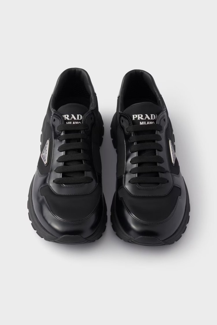 Prada Logolu Sneaker Erkek Ayakkabı 2EE4433LF5 F0002 Siyah - Prada (1)