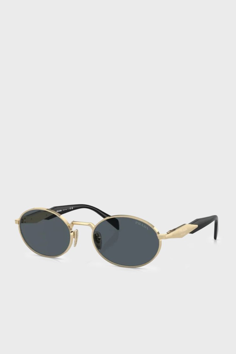 Prada Oval Güneş Kadın Gözlük 0PR 65ZS ZVN09T 55 altın - Prada