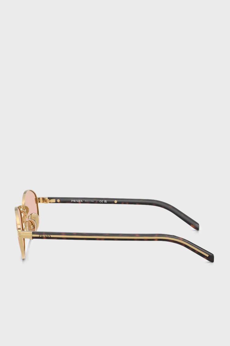 Prada Oval Güneş Kadın Gözlük 0PRB53S 5AK50V 52 Altın - Prada (1)
