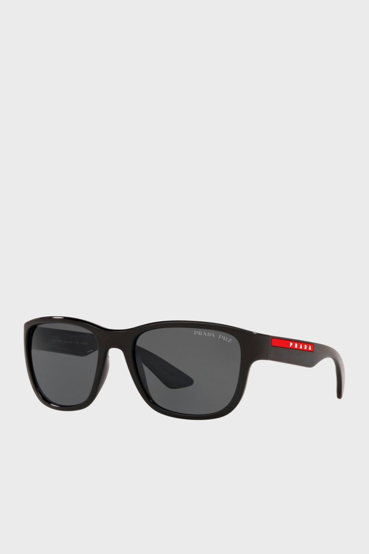 Prada Sport Logolu Güneş Erkek Gözlük 0PS 01US DG05S0 59 Siyah - Prada Sport