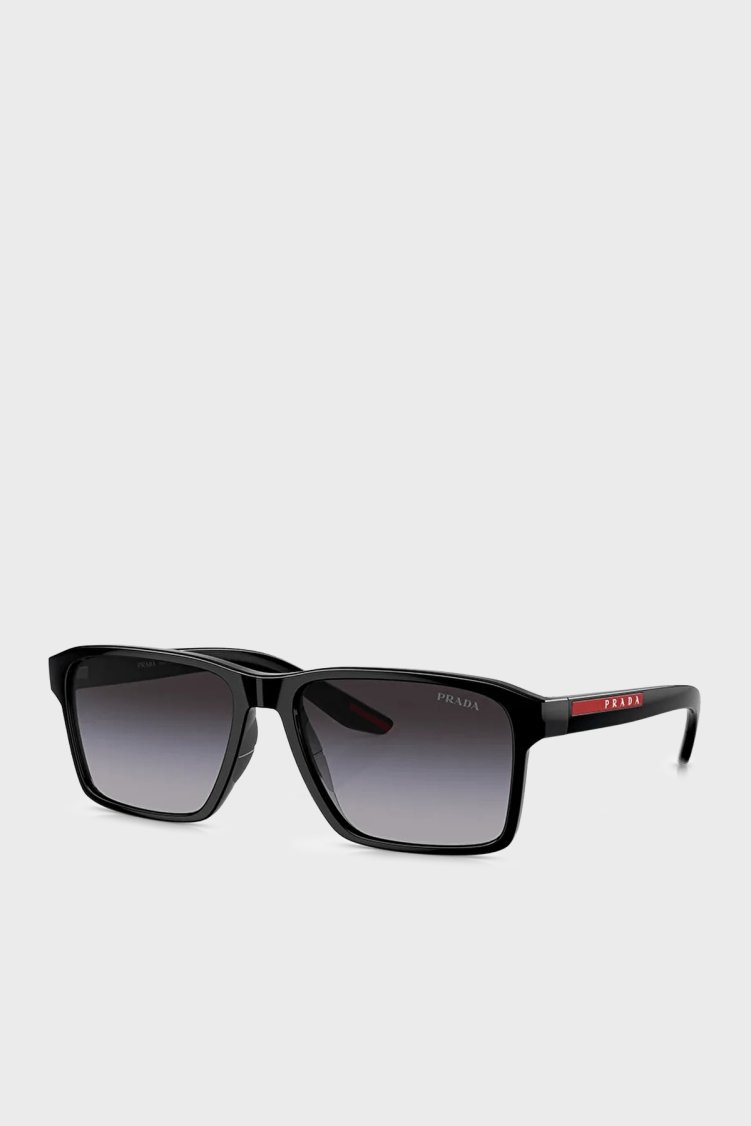 Prada Sport Logolu Güneş Erkek Gözlük 0PS 05YS 1AB09U 58 Siyah - Prada Sport