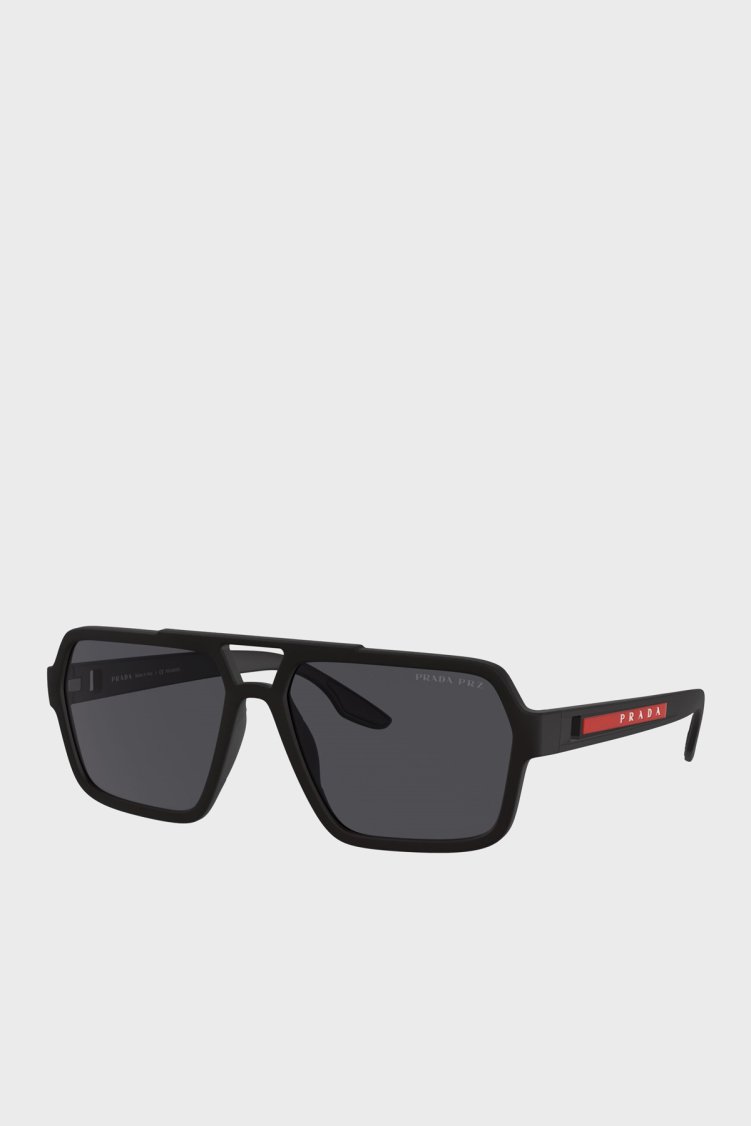 Prada Sport Logolu Güneş Erkek Gözlük 0PS B10S 1BO08Z 54 Siyah - Prada Sport