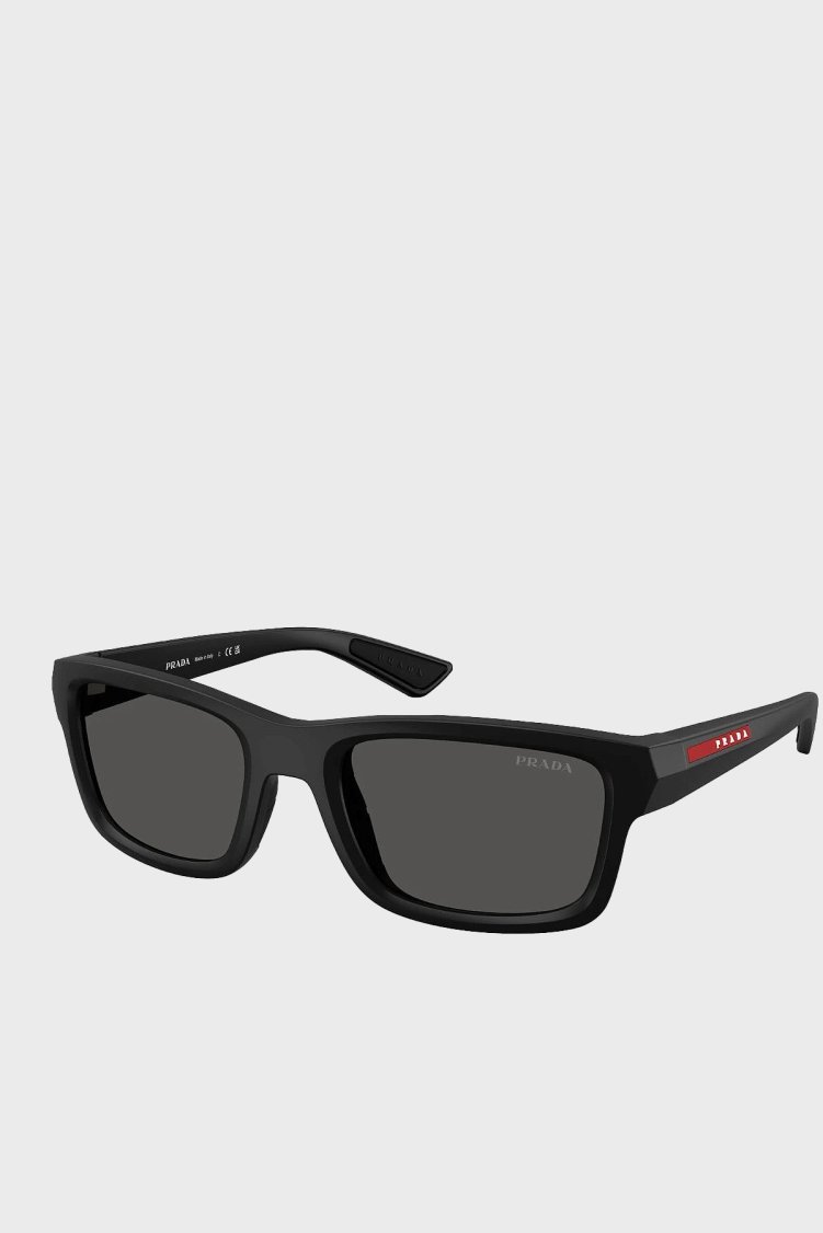 Prada Sport Logolu Güneş Erkek Gözlük 0PS B10S 1BO08Z 54 Siyah - Prada Sport