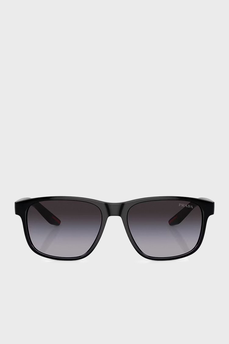 Prada Sport Logolu Güneş Erkek Gözlük 0PS06YS 1AB09U 56 SİYAH - Prada Sport