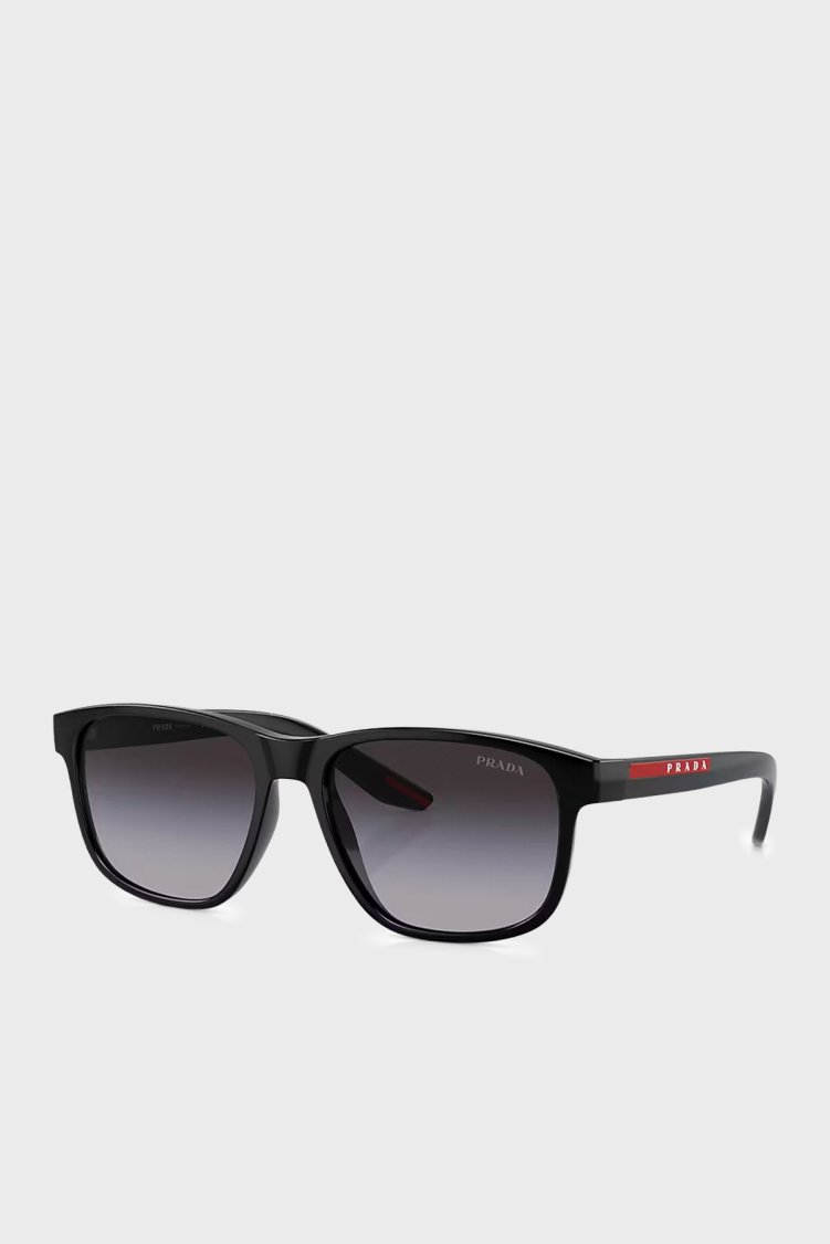 Prada Sport Logolu Güneş Erkek Gözlük 0PS06YS 1AB09U 56 SİYAH - Prada Sport (1)