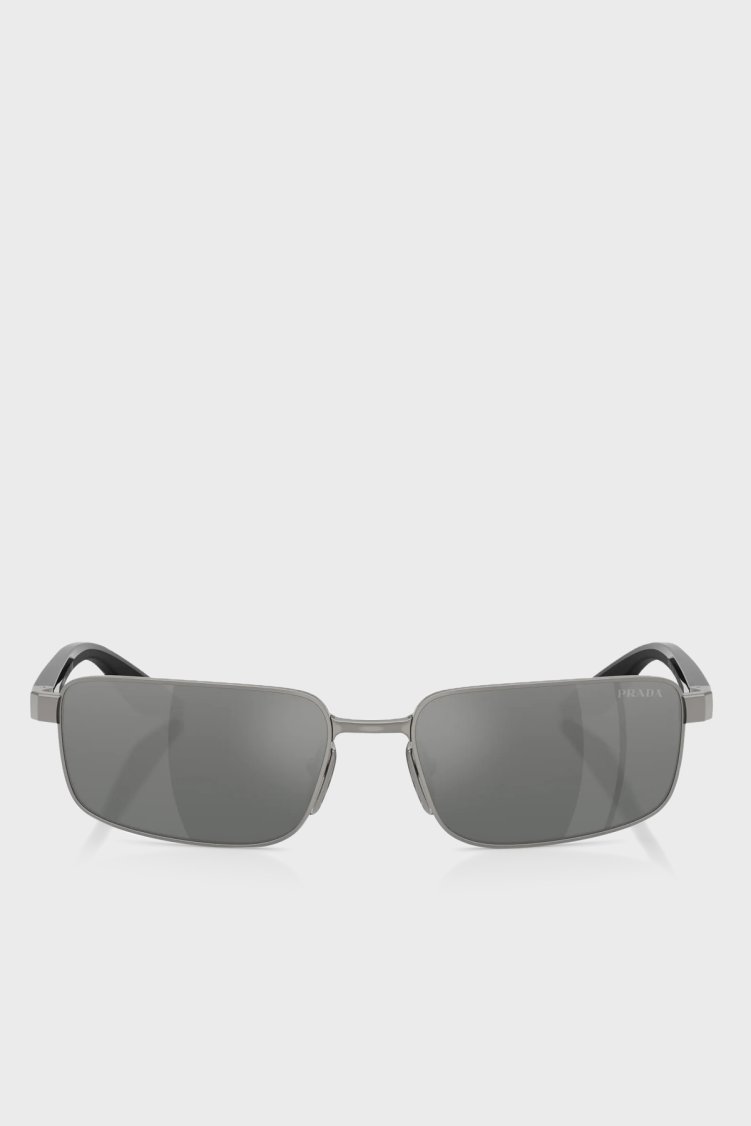 Prada Sport Logolu Güneş Erkek Gözlük 0PSB54S 5AV41A 59 Metalik Gri - Prada Sport